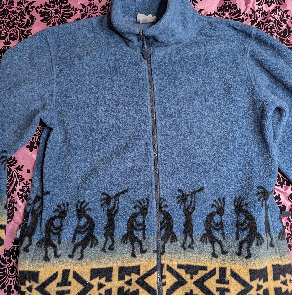 Vintage Fleece Zip Up Sweatshirt